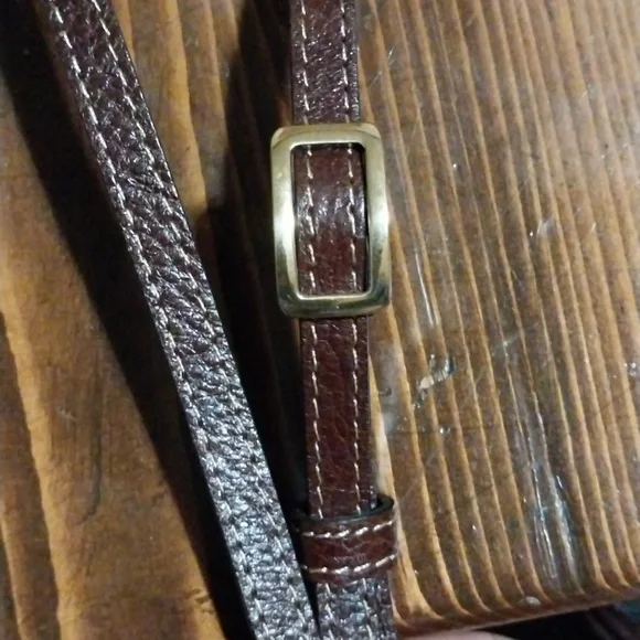 Vintage Brighton Leather Crossbody Bag in Black and Brown - Picture 6 of 7